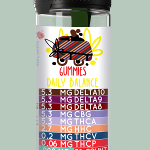 DAILY BALANCE GUMMEIS With Live Resin 18 Count 25 OZ & 30 Count 42 OZ