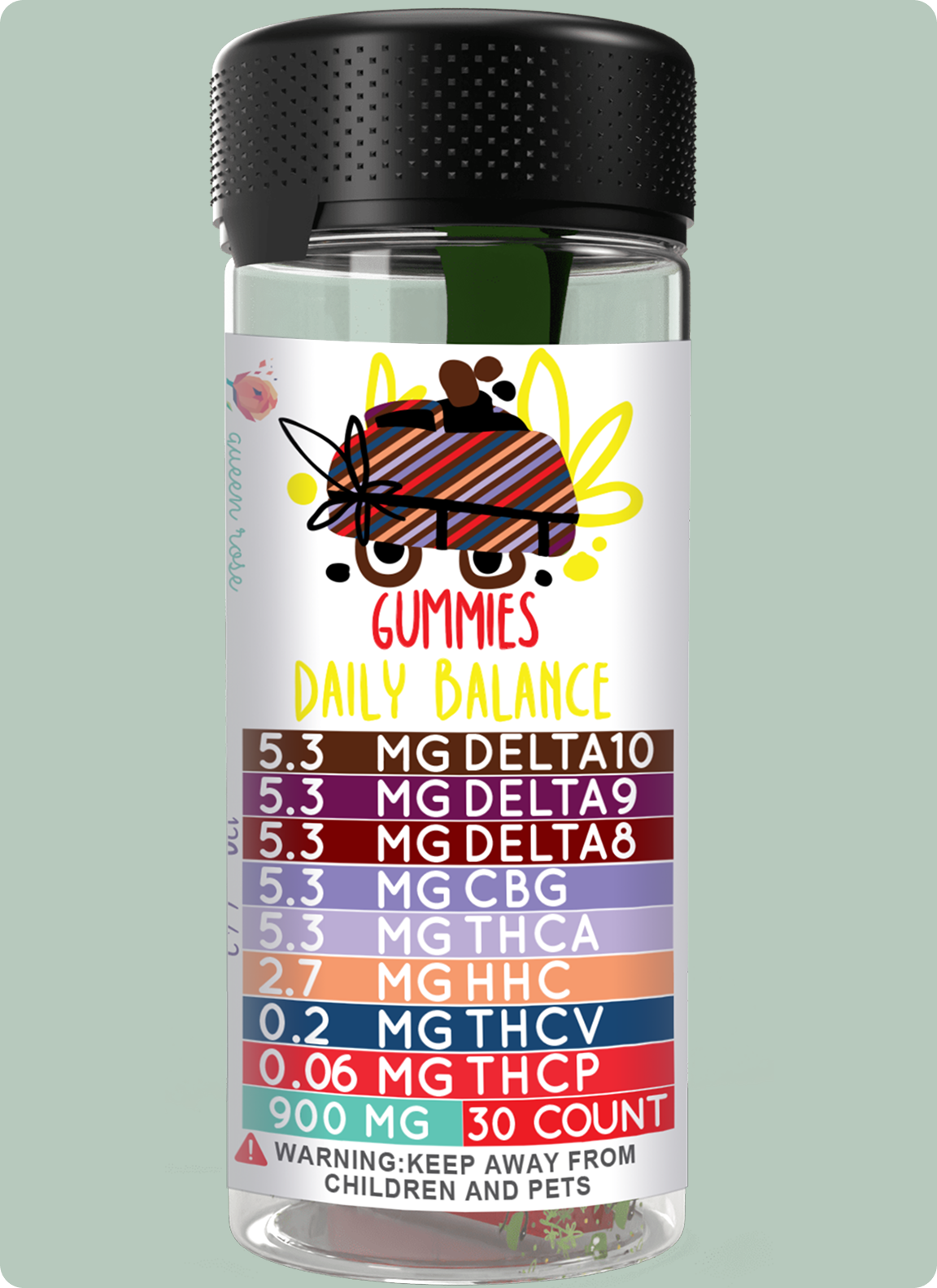 DAILY BALANCE GUMMEIS With Live Resin 18 Count 25 OZ & 30 Count 42 OZ