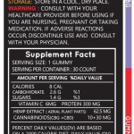 CBG + CBD  GUMMEIS With Live Resin 18 Count 25 OZ &  30 Count 42 OZ