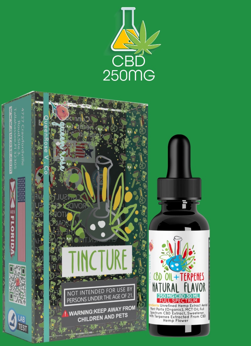 CBD  (250 MG) Tincture With  Live Resin 30 Ml