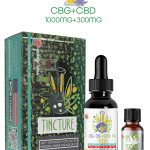 CBG (1000 MG) + CBD ( 300 MG) Tincture With  Live Resin (For Focus) 30Ml