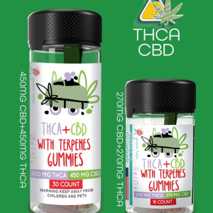 THCA  + CBD  GUMMEIS With Live Resin 18 Count  25 OZ & 30 Count  42 OZ