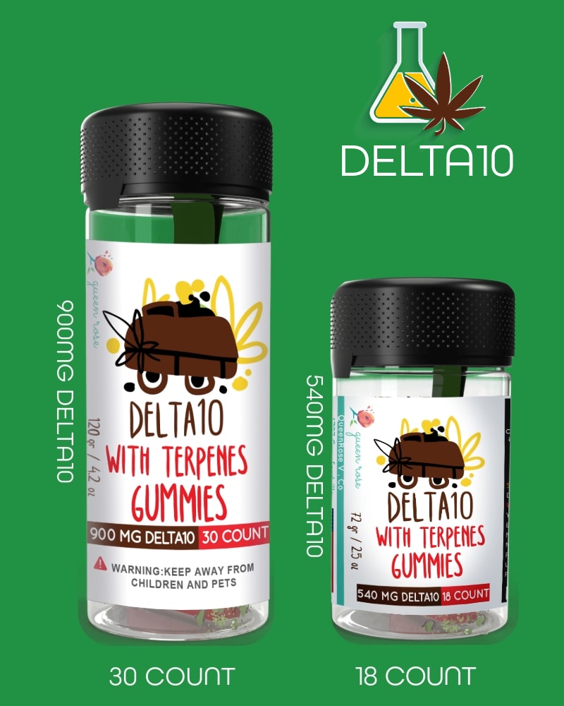 DELTA10 GUMMEIS With Live Resin  18 Count  25 OZ & 30 Count  42 OZ