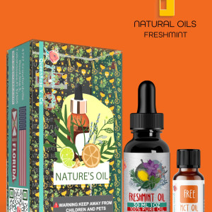 FRESH MINT ( LEMON + SPEARMINT + ROSEMARY +  EUCALYPTUS + PEPPERMINT )  ESSENTIAL  OIL  30 ML &  60 ML