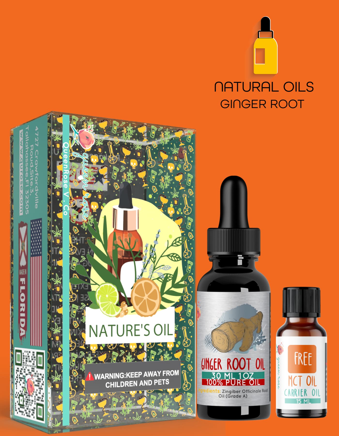 GINGER ROOT  ESSENTIAL OIL  30 Ml & 60 Ml