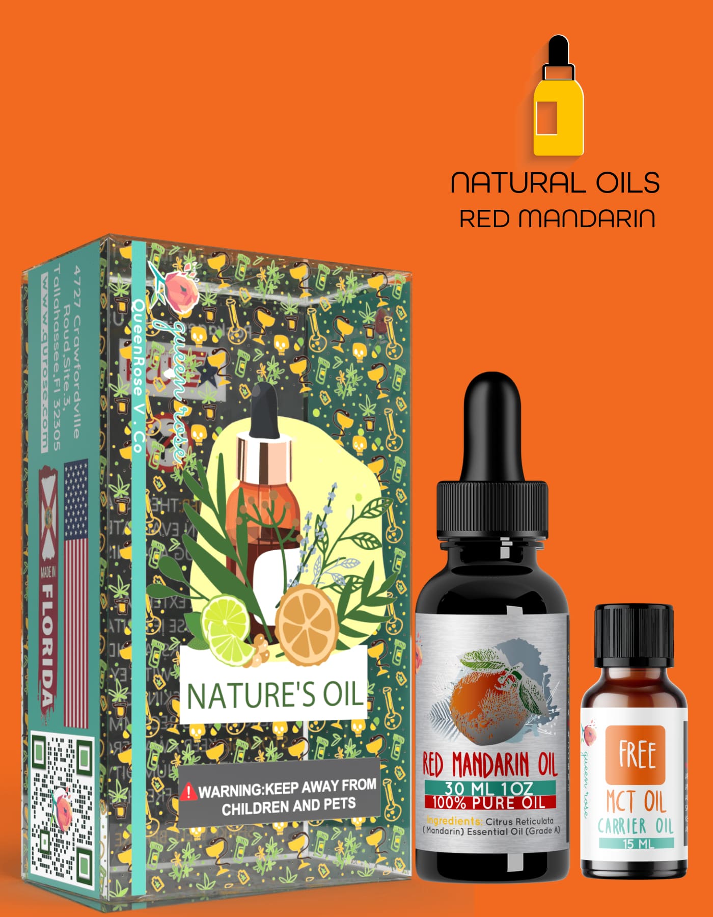 RED MANDARIN ESSENTIAL OIL  30 Ml &  60 Ml