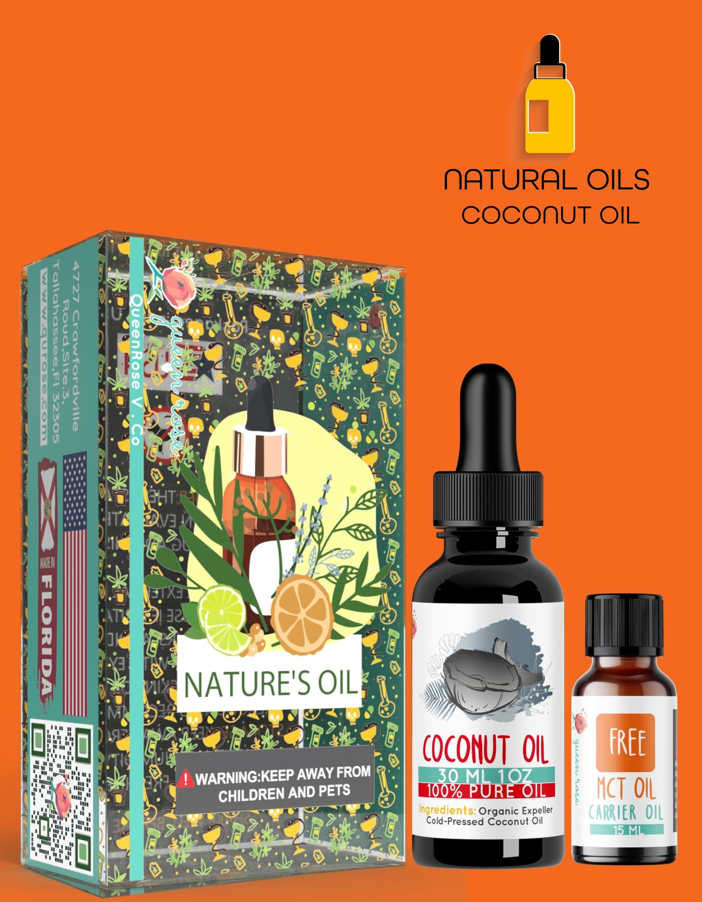 COCONUT  OIL  30 ML  & 60 ML
