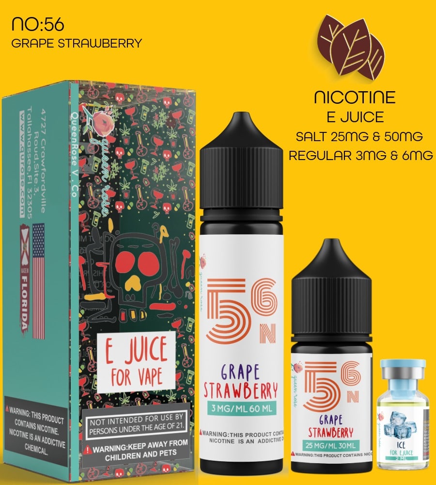 GRAPE STRAWBERRY E JUICE FOR VAPE NO:56