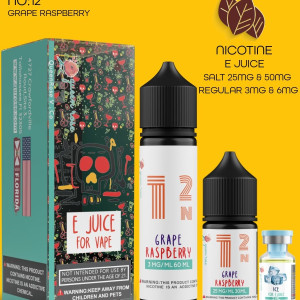 GRAPE RASPBERRY E JUICE FOR VAPE NO:12