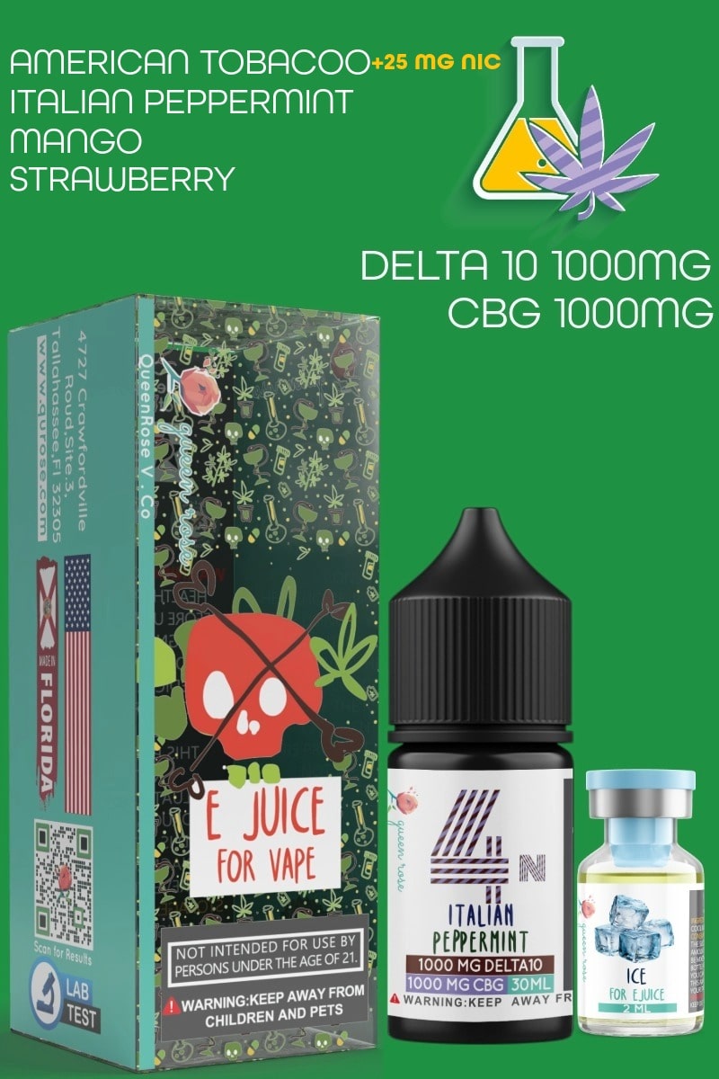 DELTA10 (1000 MG) + CBG  (1000 MG)   E JUICE FOR VAPE  30 ML