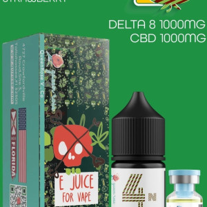 DELTA8 (1000 MG) + CBD  (1000 MG)   E JUICE FOR VAPE  30 ML