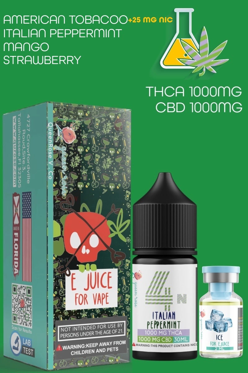 THCA (1000 MG) +CBD (1000 MG)  E JUICE FOR VAPE  30 ML