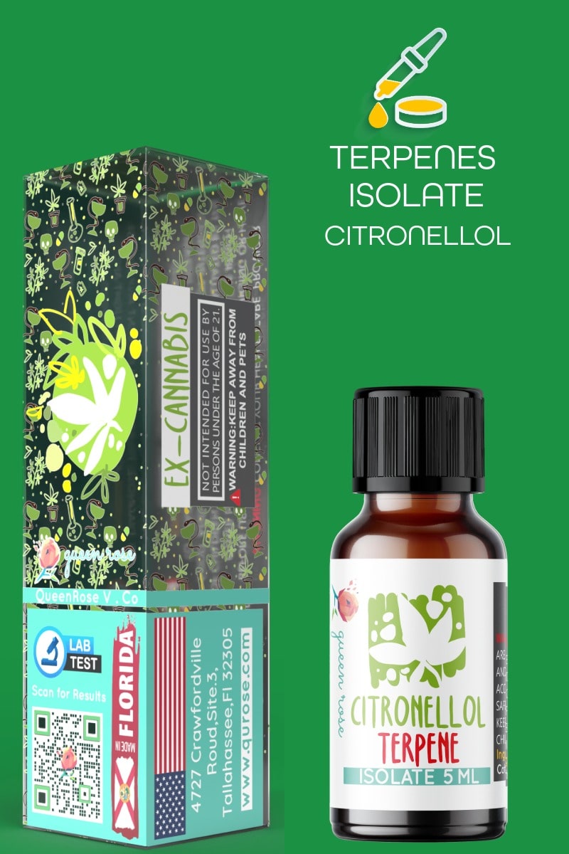 CITRONELLOL ISOLATE NATURAL TERPENE 5ML - 10 ML - 15ML