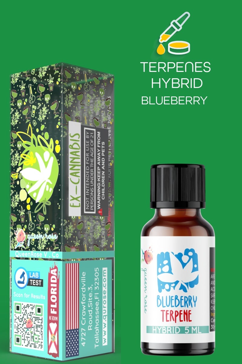 BLUEBERRY HYBRID NATURAL TERPENES ( READY FOR MIXING ) 5ML - 10 ML - 15ML