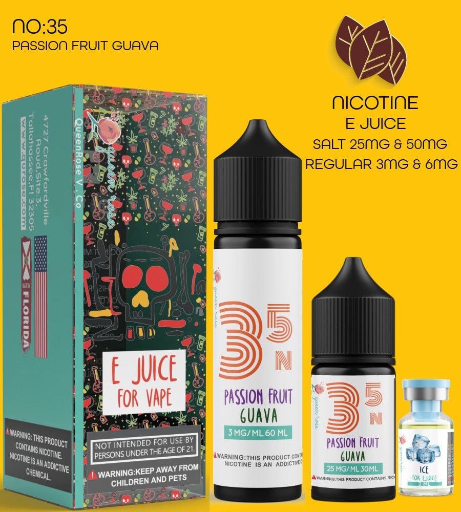 PASSION FRUIT GUAVA E JUICE FOR VAPE NO:35
