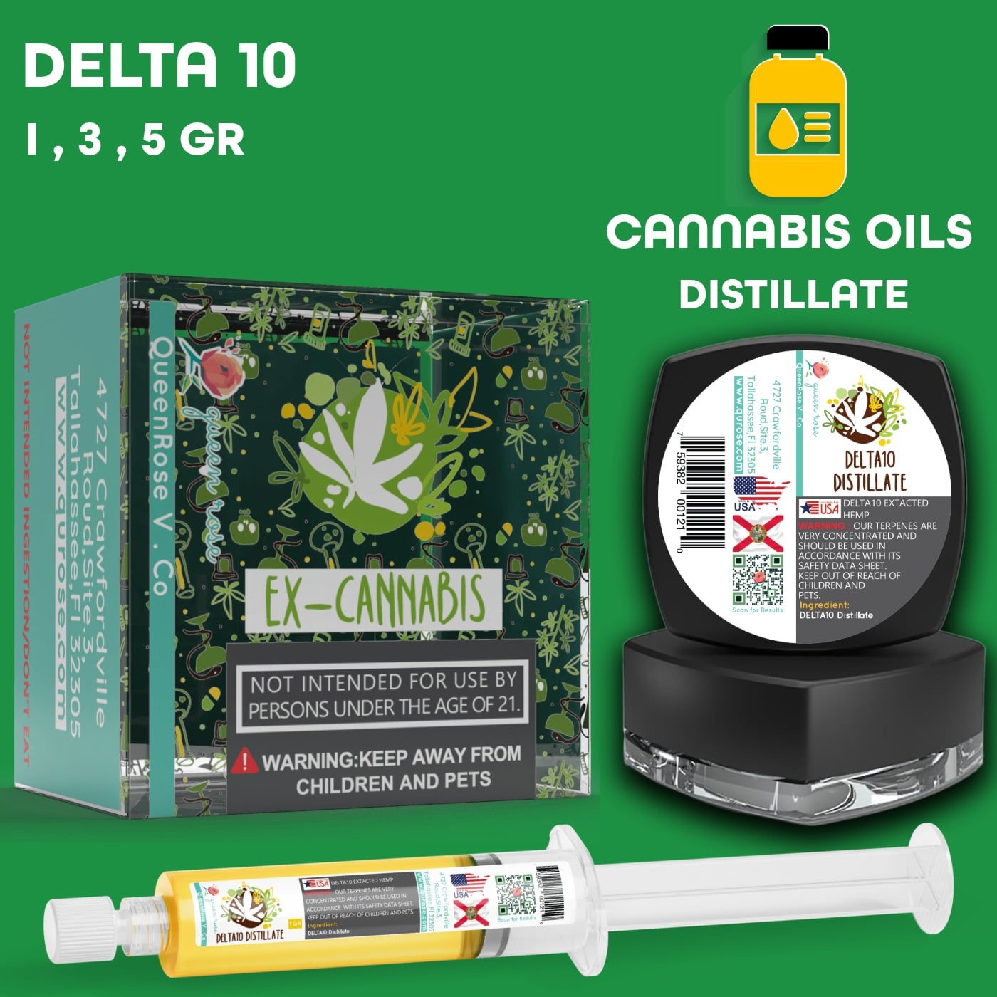 DELTA 10 DISTILLATE 1-3-5 Gr