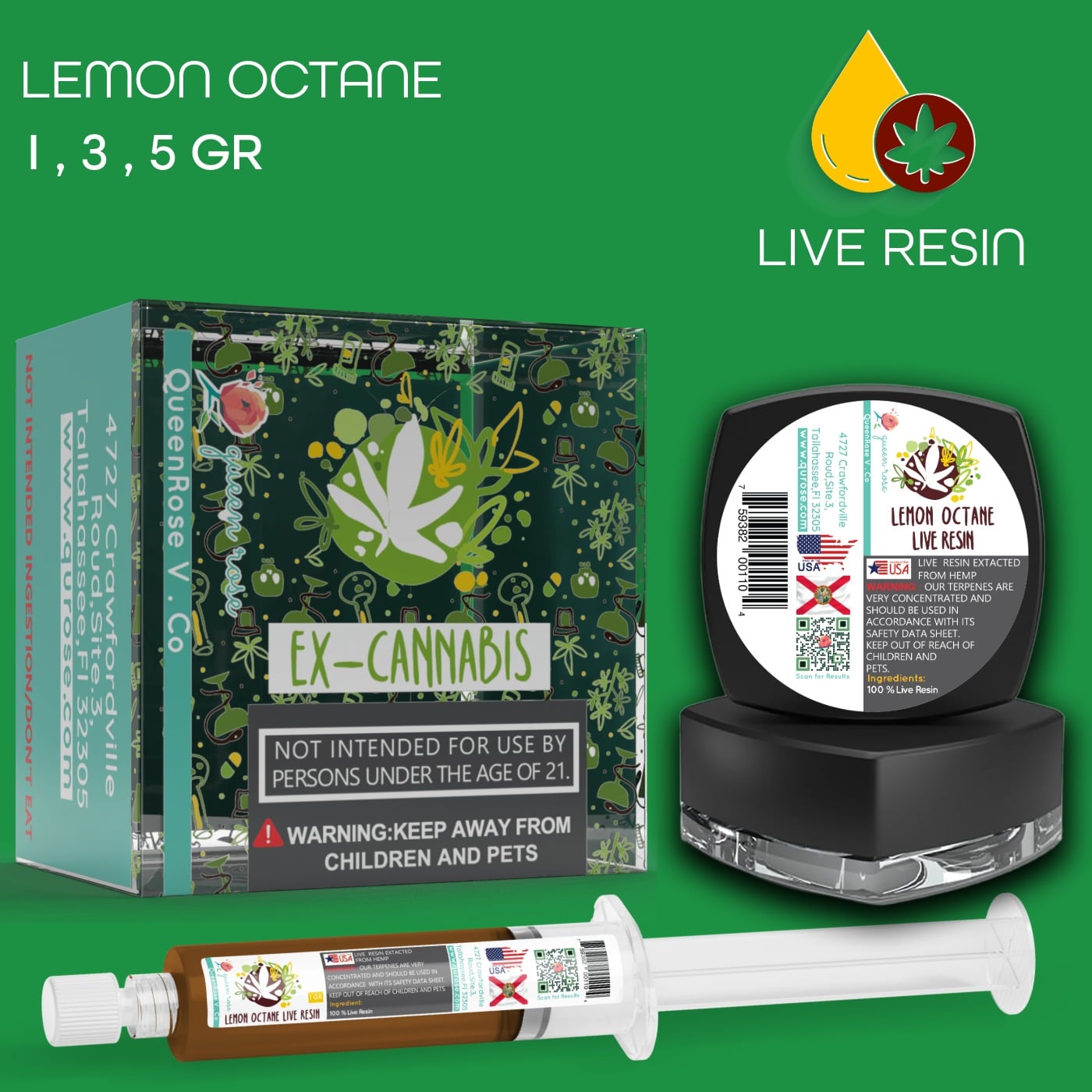 LEMON OCTANE  LIVE RESIN ( READY FOR MIXING ) 1-3-5 Gr
