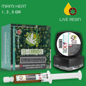 MIAMI HEAT  LIVE RESIN ( READY FOR MIXING ) 1-3-5 Gr