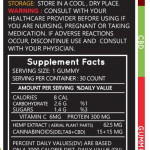DELTA 8 + CBD GUMMEIS With Live Resin 18 Count 25 OZ  &  30 Count 42 OZ
